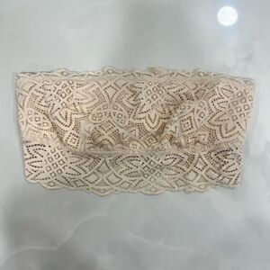 Aerie Lace Bandeau in Cream